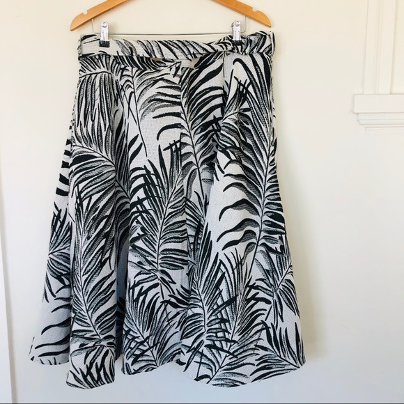 NWT Anthropologie Hutch Tropical Palm Fern Skirt - Picture 4 of 7